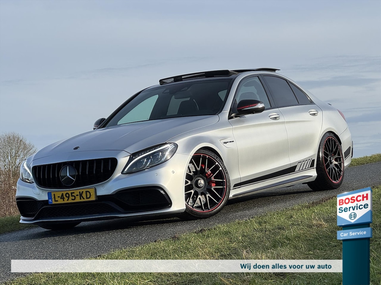 Mercedes-Benz C-klasse - C63 S AMG 600PK Edition1 / Pano / Downpipes / Head-up / Schaal stoelen / Burmester / 360º - AutoWereld.nl