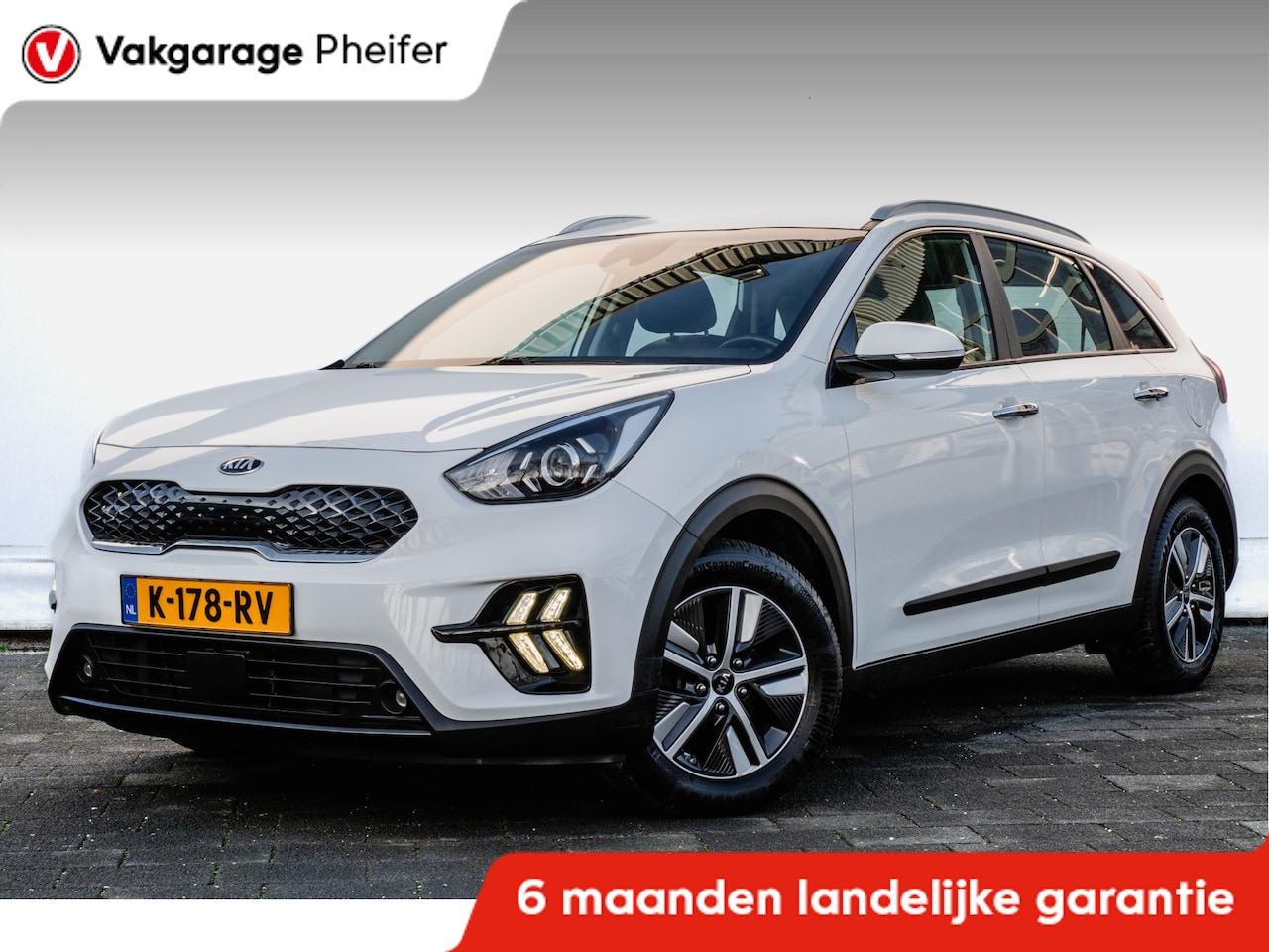 Kia Niro - 1.6 GDi Hybrid DynamicLine Adapt. cruise/ Camera/ DAB+/ Carplay/ Full map navigatie - AutoWereld.nl