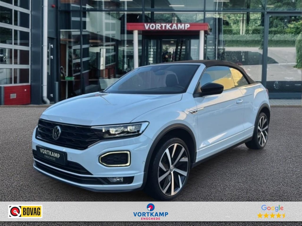 Volkswagen T-Roc Cabrio - 1.5 TSI DSG R-LINE CAMERA/ACC/STOELVERW/NAVI/CARPLAY - AutoWereld.nl