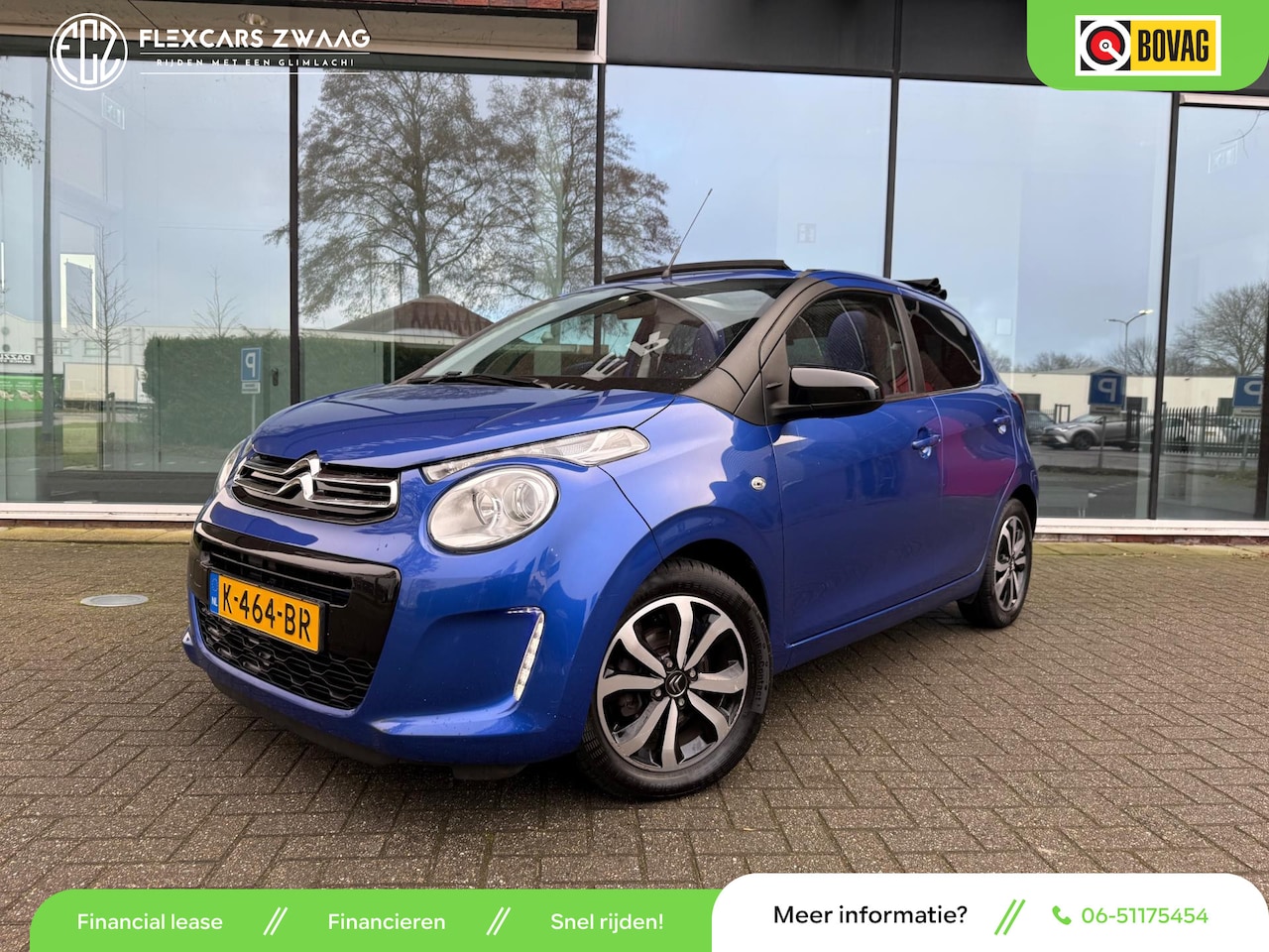 Citroën C1 - 1.0 VTi Airscape Shine - Media - Climate - 15 " Lichtmetaal - Org.NL - AutoWereld.nl
