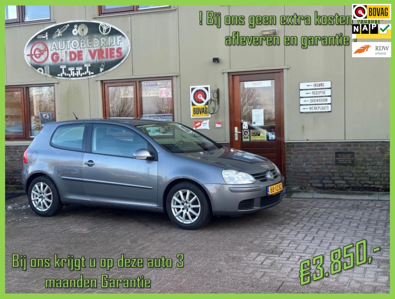 Volkswagen Golf - 1.6 Optive 4 - Prijs inclusief 3 maanden garantie en afleveren - - AutoWereld.nl