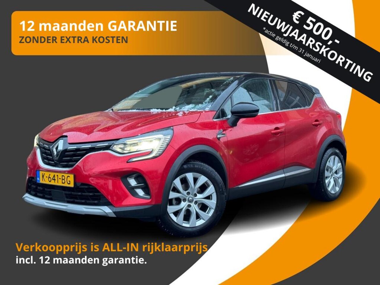 Renault Captur - 1.0 TCe INTENS LED/2-TONE/CAMERA/CARPLAY/NL-AUTO/1E EIG. - AutoWereld.nl