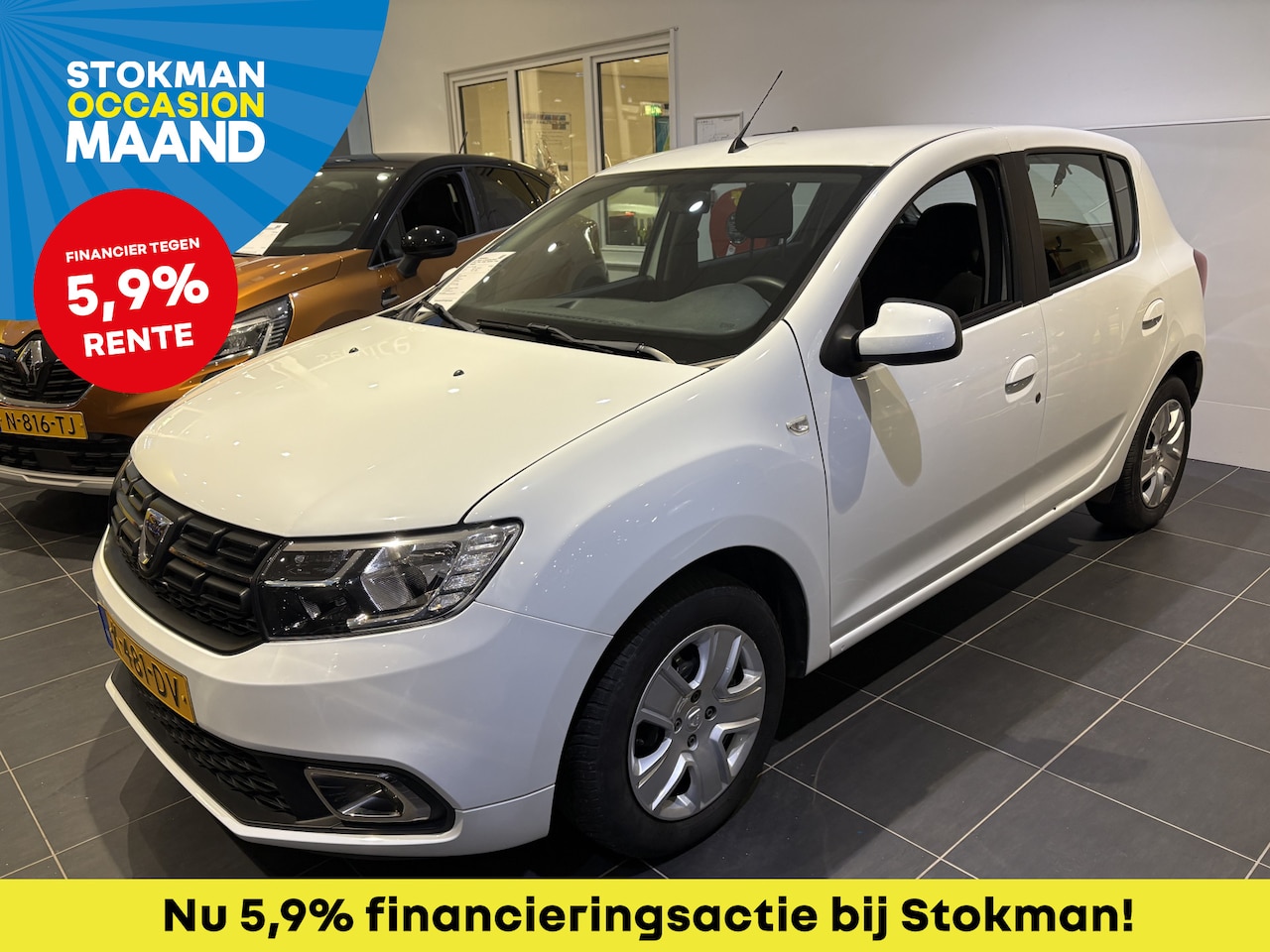 Dacia Sandero - 1.0 TCe Bi-Fuel LPG-G3 Comfort | Airco | Cruise | Sensoren | Cruise | Navigatie - AutoWereld.nl