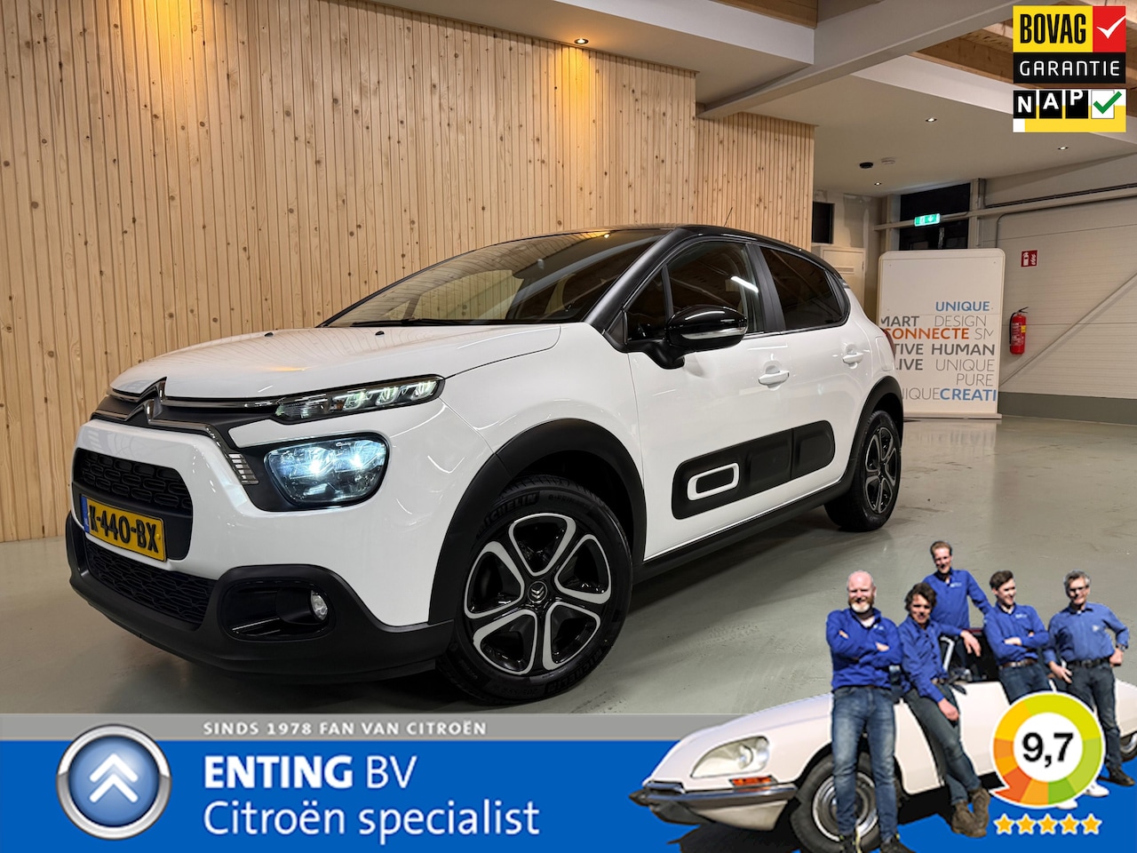 Citroën C3 - 1.2 PT 82PK FEEL ECC PDC COMFORT SEATS CARPLAY ANDROID DAB+ - AutoWereld.nl