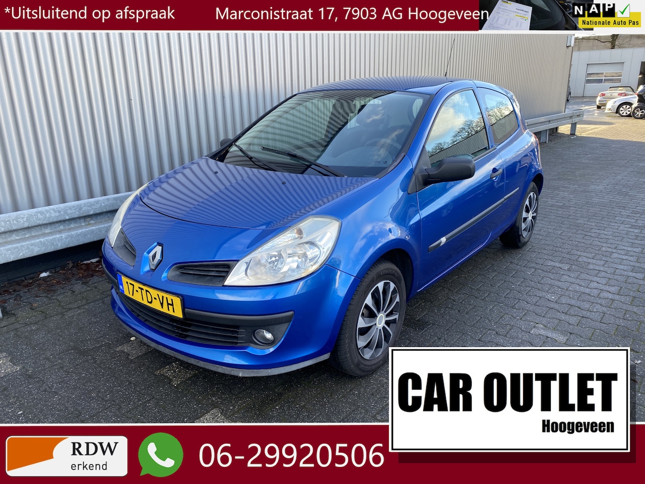 Renault Clio - 1.2-16V Dynamique Comfort met Airconditioning en Nieuwe APK – Inruil Mogelijk – - AutoWereld.nl