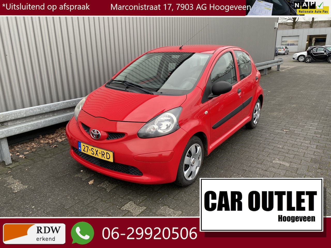 Toyota Aygo - 1.0-12V 111Dkm.NAP, 5-Drs & Nieuwe APK – Inruil Mogelijk – - AutoWereld.nl