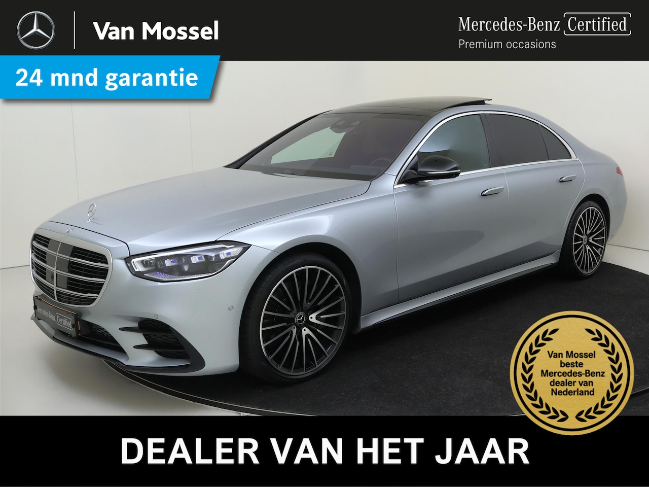 Mercedes-Benz S-klasse - 400d 4MATIC AMG Line Rijassistentiepakket/ memory v+a/ Stoelventilatie v+a/ Warmtecomfotpa - AutoWereld.nl