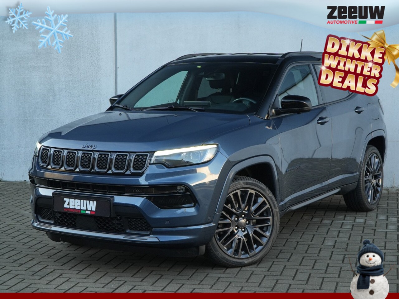 Jeep Compass - 4xe 240 PK Hybrid S | Leder | Navi | Winter | 360Cam | 19" - AutoWereld.nl