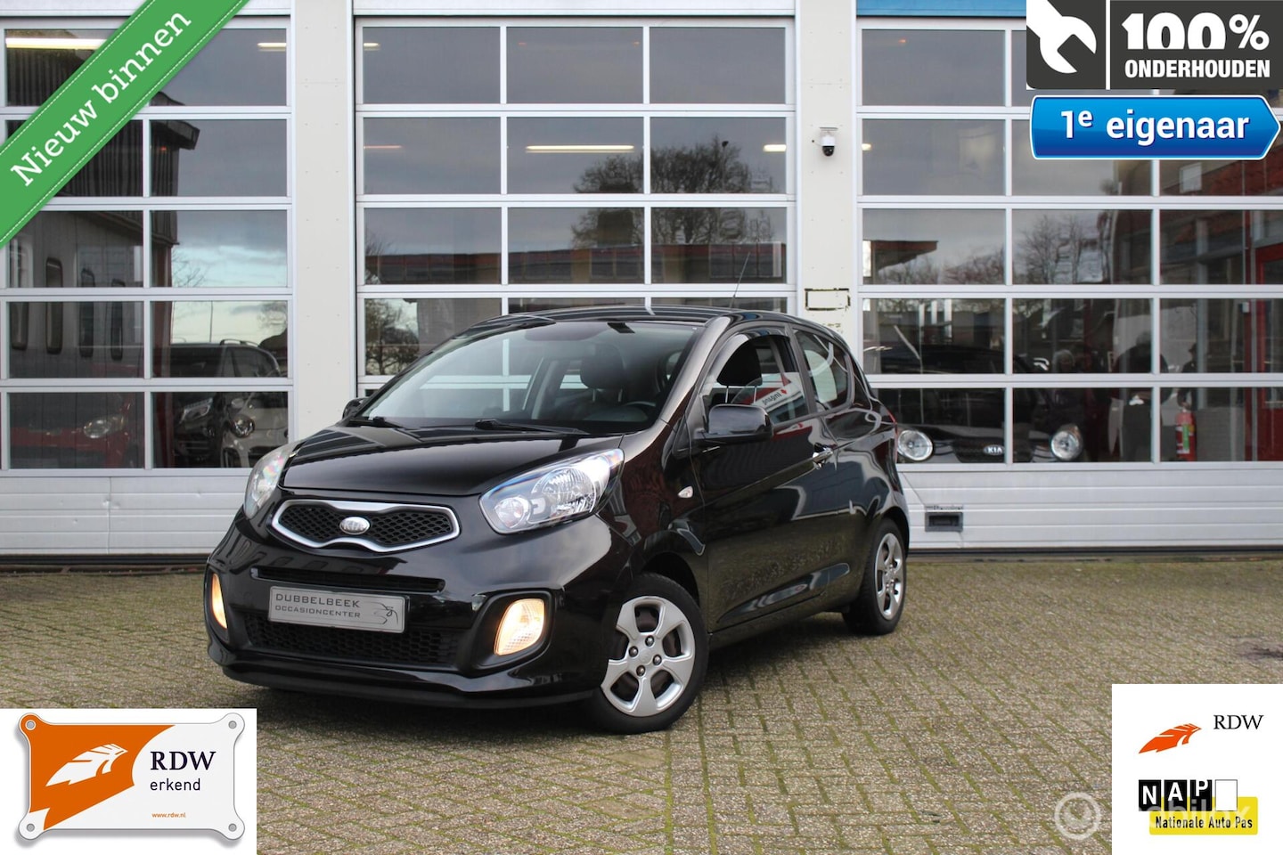 Kia Picanto - 1.0 CVVT 3-Deurs ComfortLine Airconditioning Centrale Vergrendeling Elek.Ramen Stuurbekrac - AutoWereld.nl