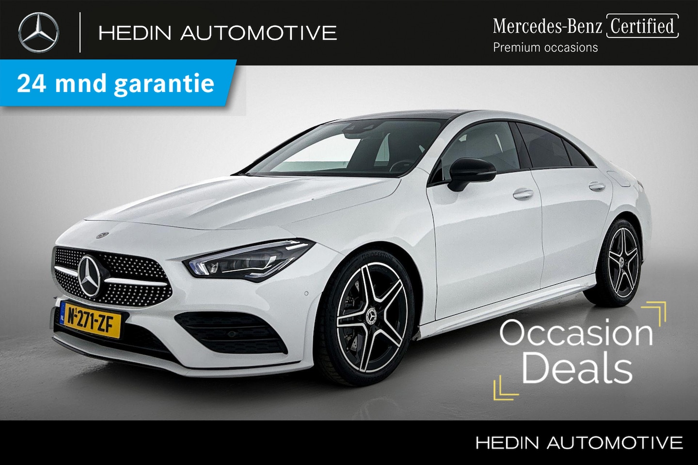 Mercedes-Benz CLA-Klasse - CLA 200 Coupé Automaat Business Solution AMG | Nightpakket | Panoramadak | Sfeerverlichtin - AutoWereld.nl