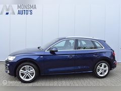 Audi Q5 - 35 TDI quattro S-Line Navarrablau Camera Stoelverwarming LED 19" LMV Afn. trekhaak