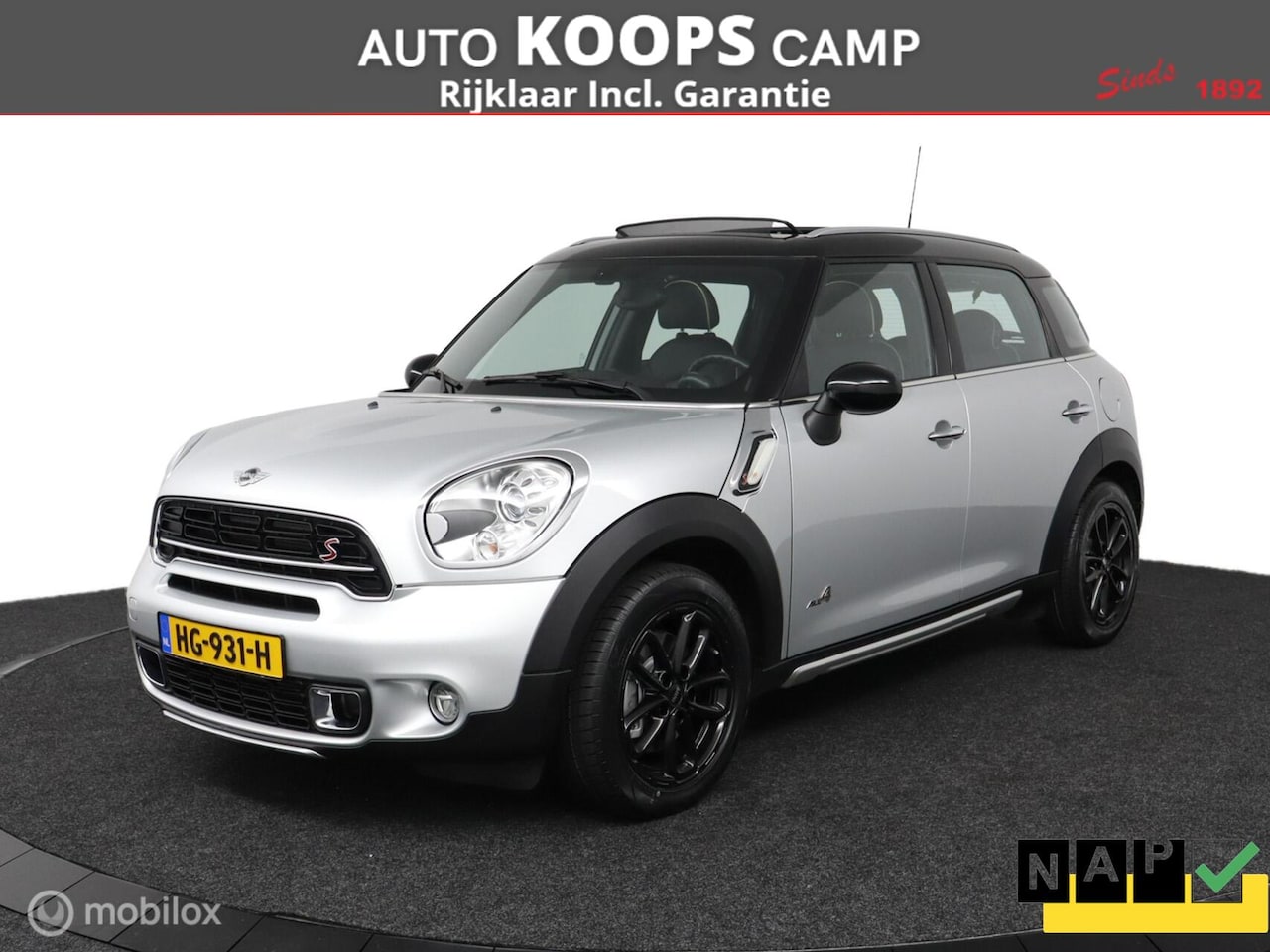 MINI Countryman - 1.6 Cooper S ALL4 Pepper Automaat 140Kw/191Pk | Pano-dak | Clima | Cruise | Navi | Zwart-l - AutoWereld.nl
