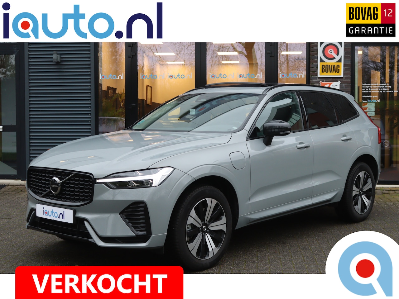 Volvo XC60 - 2.0 T8 455pk Plug-in hybrid AWD Plus Dark Pano/LED/Leder/Elek. sportstoelen+mem/Keyless/Ca - AutoWereld.nl