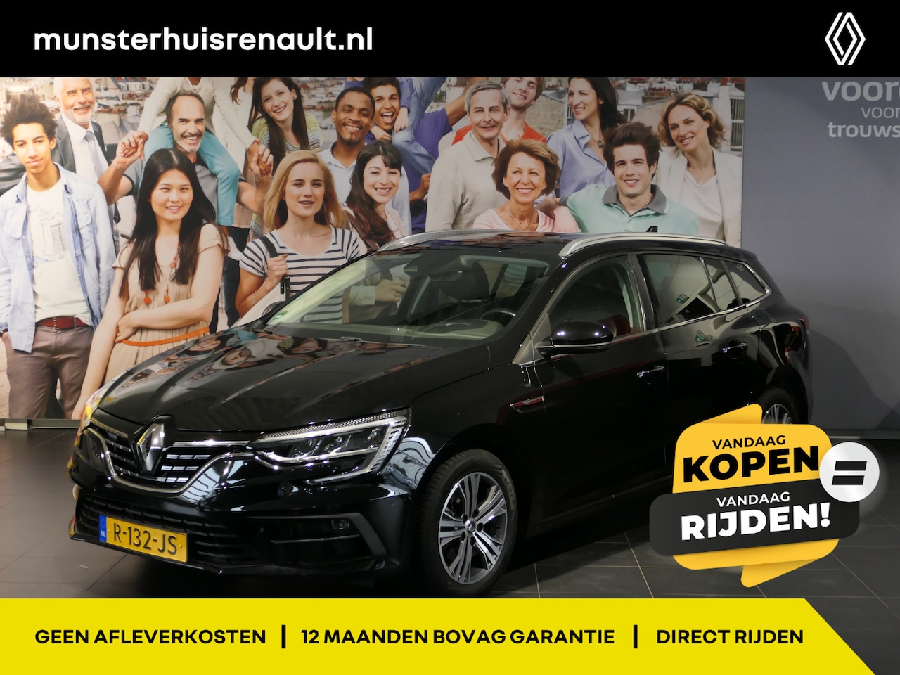 Renault Mégane Estate - 1.3 TCe Intens Dode hoek - Trekhaak - Headup display - Parkeerassistent - AutoWereld.nl
