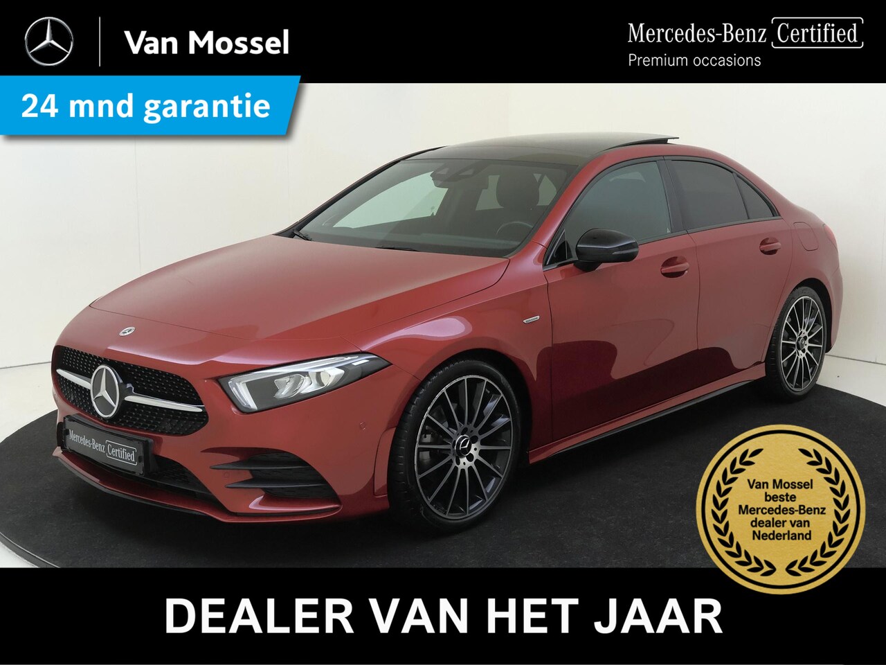 Mercedes-Benz A-klasse - 180 Premium Plus /Panoramadak /Burmester /19 Inch /Nightpakket - AutoWereld.nl