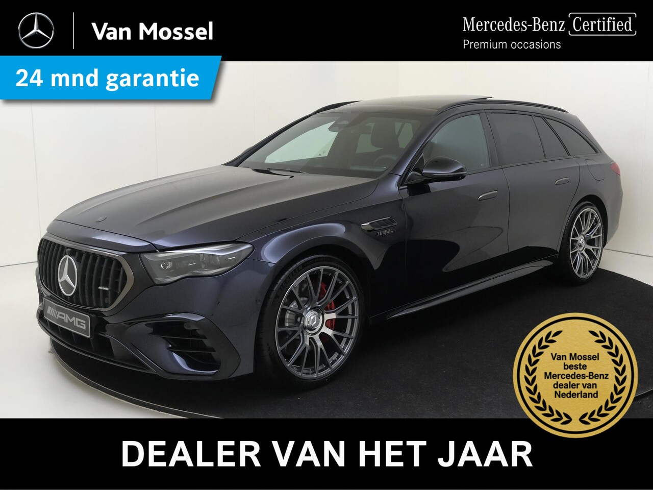 Mercedes-Benz E-klasse Estate - AMG 53 4MATIC+ / Panoramadak/ DYNAMIC PLUS/ SUPERSCREEN/ Achterasbesturing/ 21 inch/ Night - AutoWereld.nl