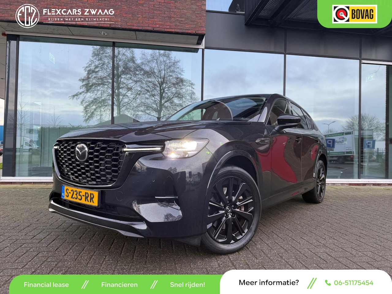 Mazda CX-60 - 2.5 e-SkyActiv PHEV Homura - Automaat - Leder - Pano/schuifdak - Org.NL - AutoWereld.nl