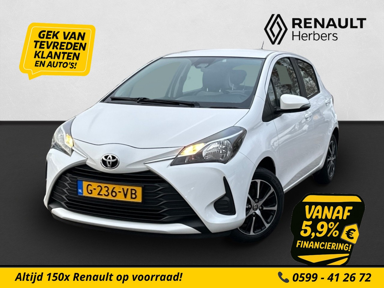 Toyota Yaris - 1.0 VVT-i Connect CAMERA / AIRCO - AutoWereld.nl