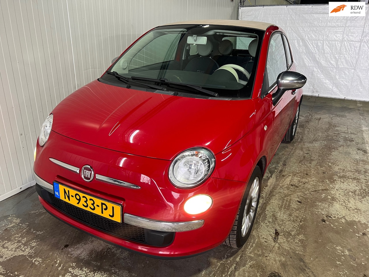 Fiat 500 C - 1.2 Popstar Cabrio zeer netjes. - AutoWereld.nl