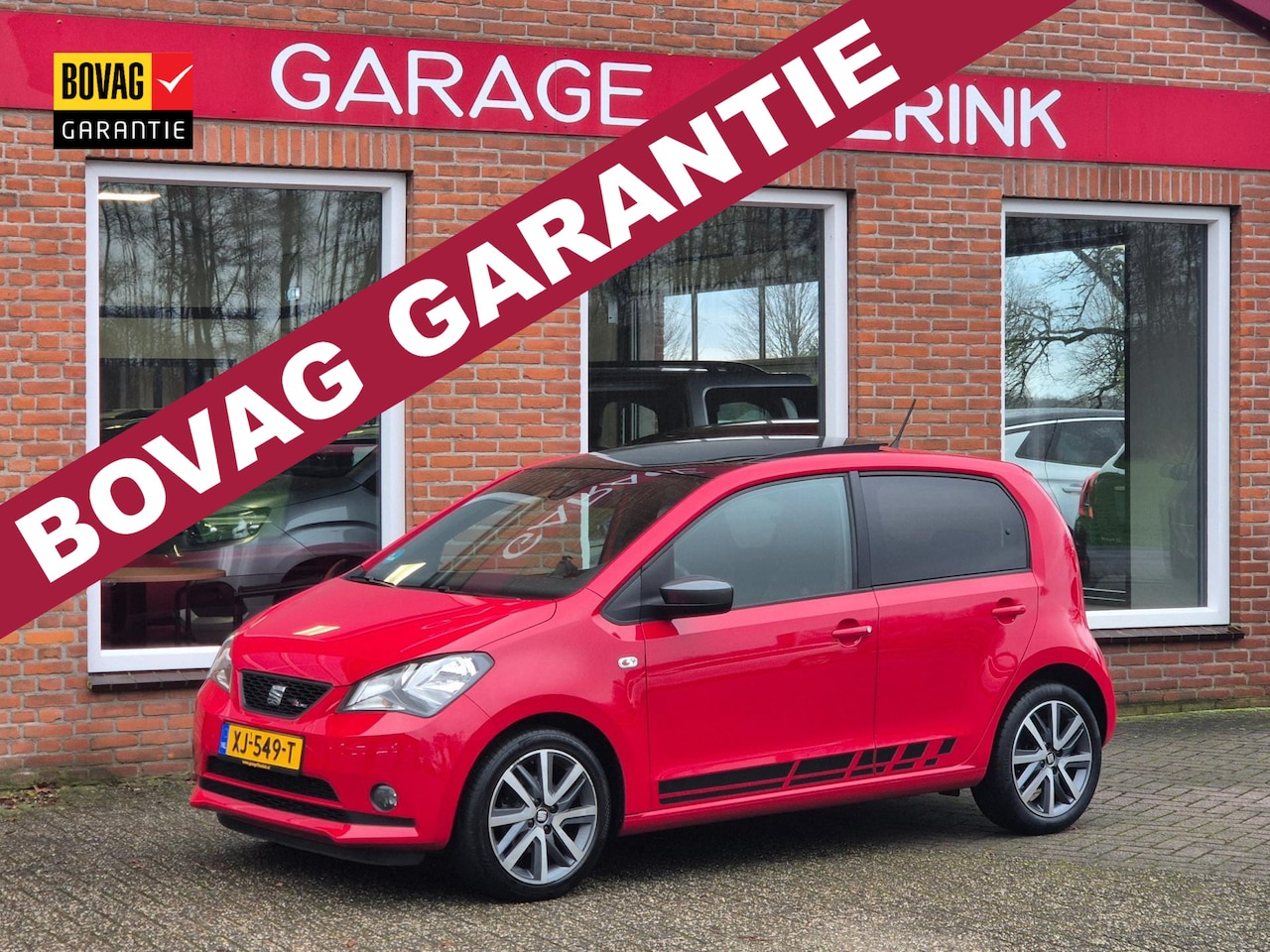 SEAT Mii - 1.0 FR 60PK 5drs airco, cruise, navi, pdc, lmv, elektr.dak, regensensor - AutoWereld.nl
