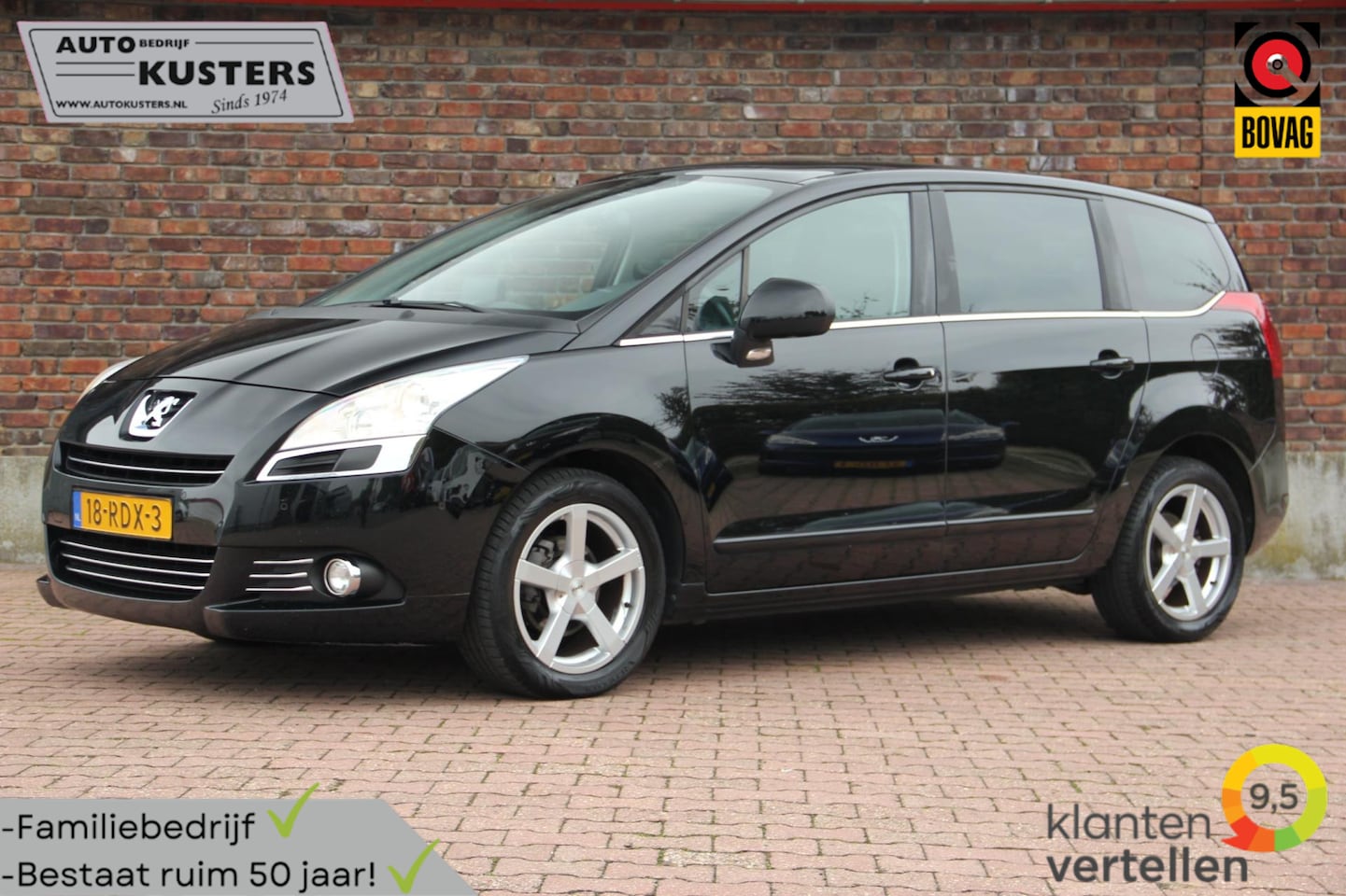 Peugeot 5008 - 1.6 VTi 7 persoons Tv schermen| cruise control| climate control - AutoWereld.nl