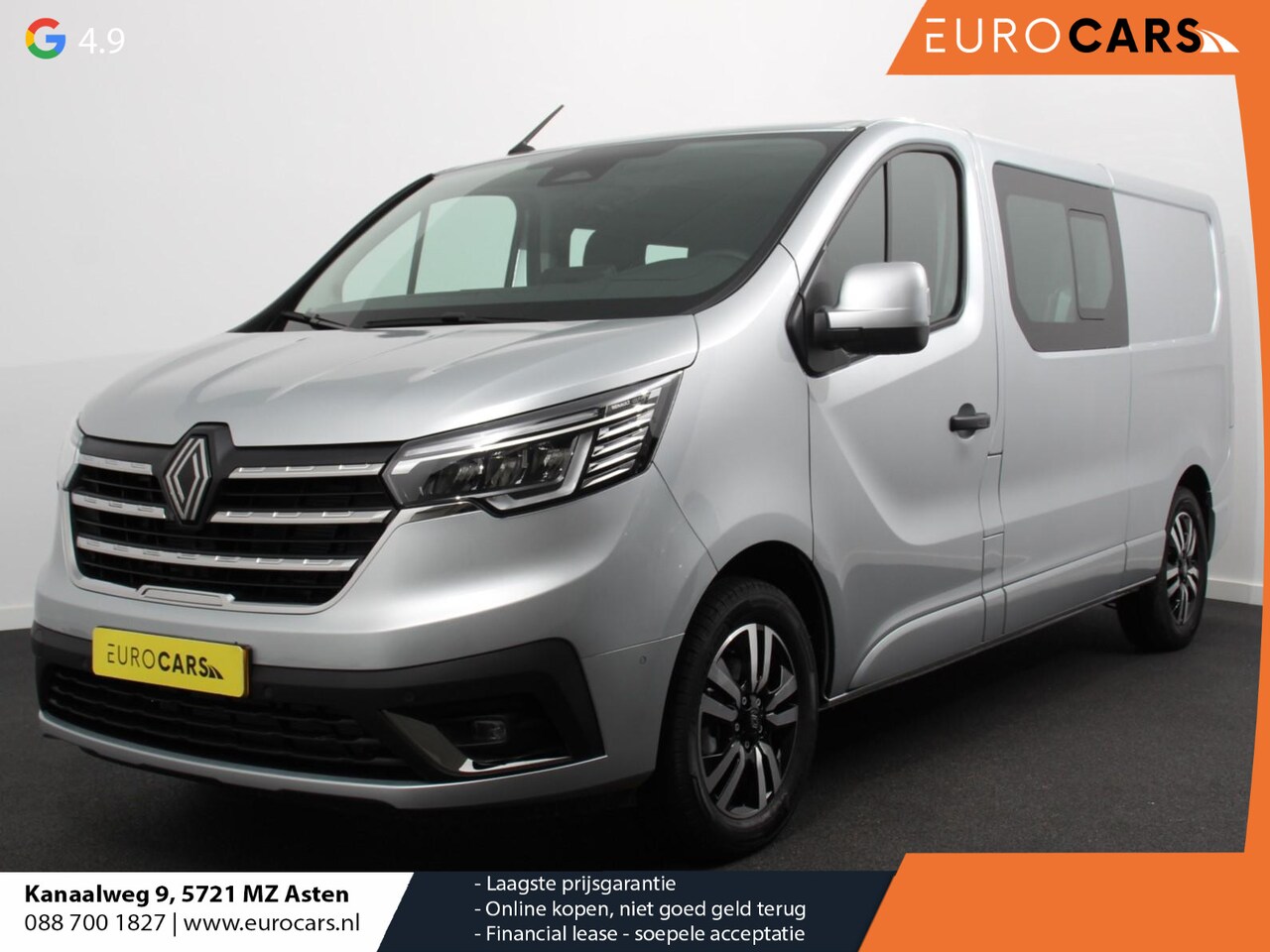 Renault Trafic - 2.0 150PK Automaat L2H1 Advance Dubbele Cabine Navigatie bluetooth DAB Camera Airco Trekha - AutoWereld.nl