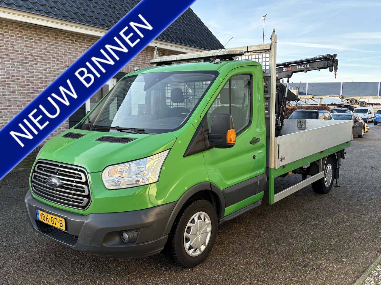 Ford Transit - 350 2.0 TDCI L5H1 Pick-up Hiab T-clx 013 kraan - AutoWereld.nl