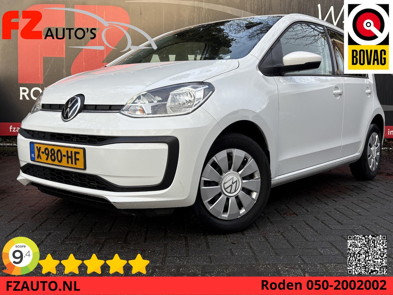 Volkswagen Up! - 1.0 - Airconditioning - Radio - Start/Stop Systeem - AutoWereld.nl