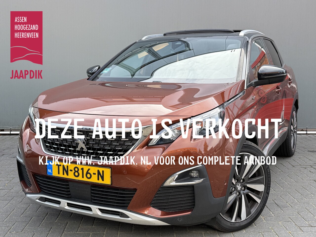 Peugeot 3008 - BWJ 2018 1.6 e-THP 165 PK GT Line AUTOMAAT | TREKHAAK | PANODAK | FULL LED | HALF LEDER | - AutoWereld.nl