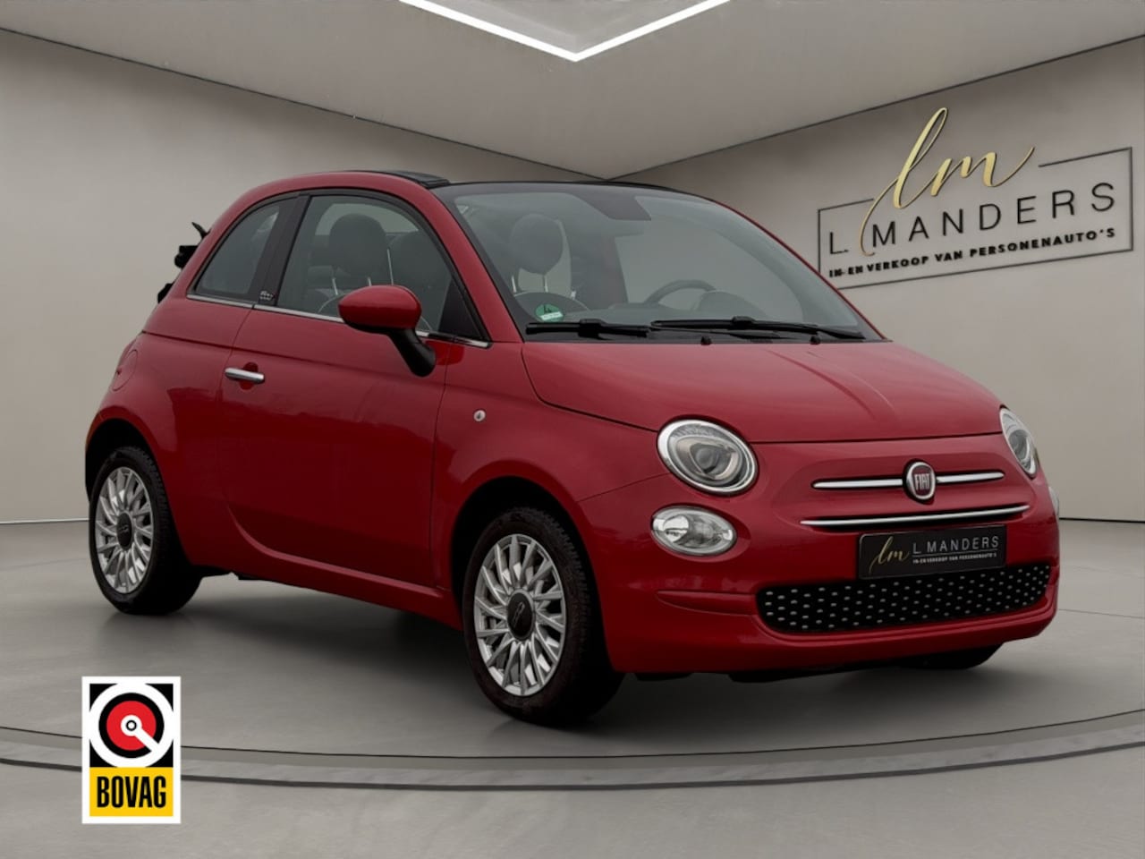 Fiat 500 C - 1.2 Lounge 2020 ROOD | Cabriolet | Apple CarPlay - AutoWereld.nl