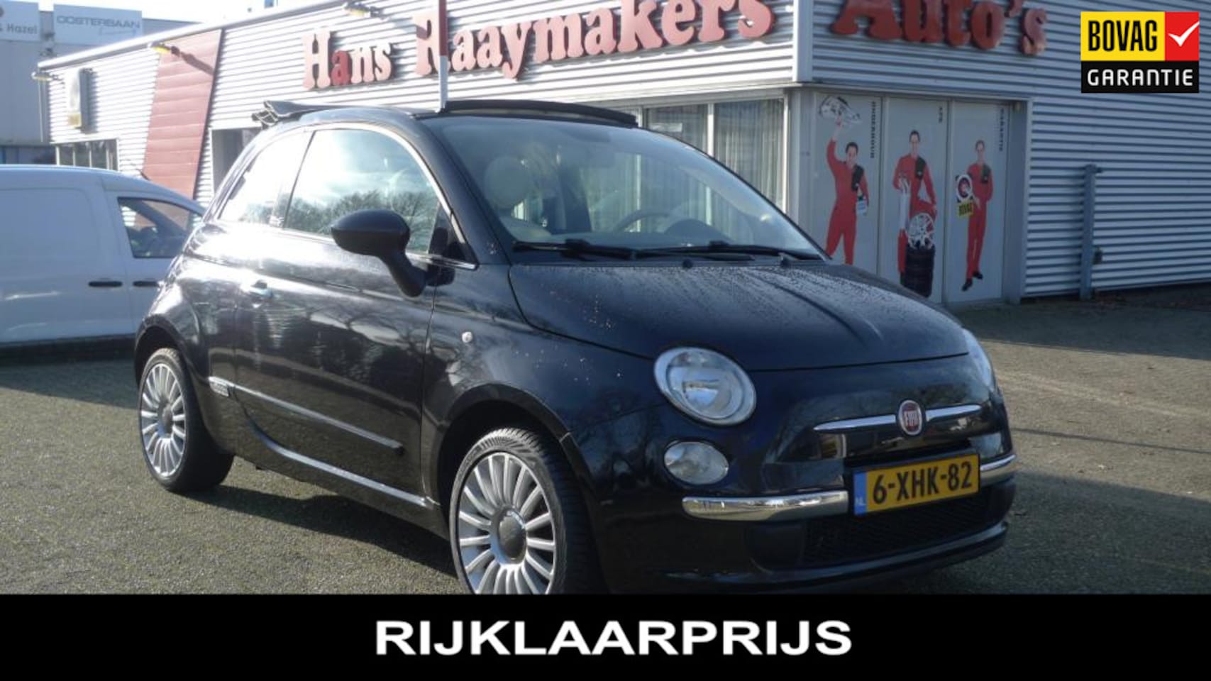 Fiat 500 C - 0.9 TwinAir Turbo Lounge Cabrio, bluetooth bellen, parkeersensoren, airco. All-in prijs - AutoWereld.nl
