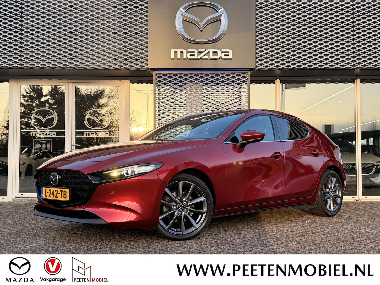 Mazda 3 Sport - 2.0 e-SkyActiv-G M Hybrid 150 Sportive Mazda 3 2.0 e-SkyActiv-G 150 Sportive | CARPLAY | H - AutoWereld.nl