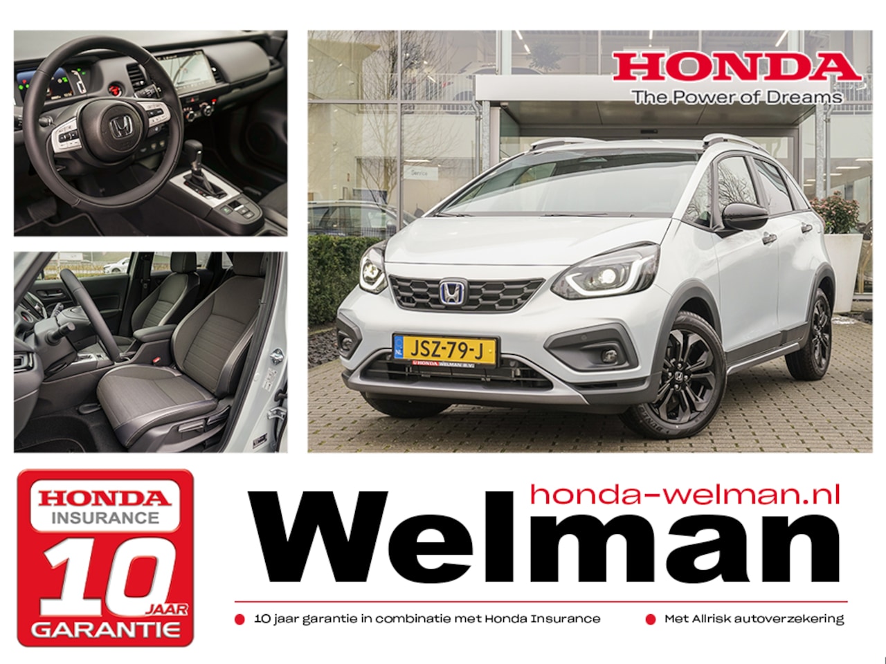 Honda Jazz - 1.5i e:HEV ADVANCE CROSSTAR - DEMO - 122 PK - FULL HYBRID - AUTOMAAT - AutoWereld.nl