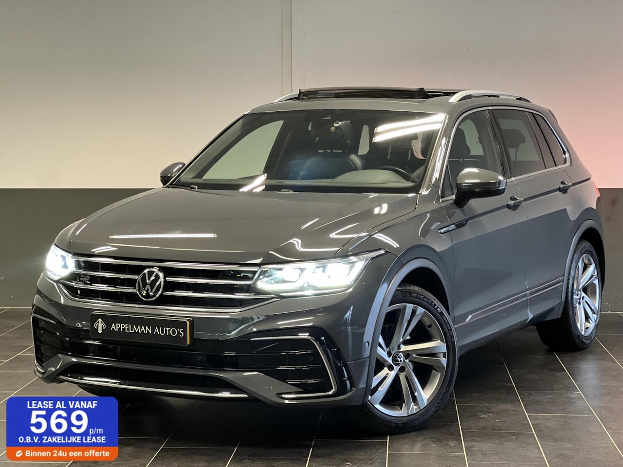 Volkswagen Tiguan - 1.5 TSI 3 X R-Line NAP |IQ Light|Camera|Pano|Keyless|Virtual| - AutoWereld.nl