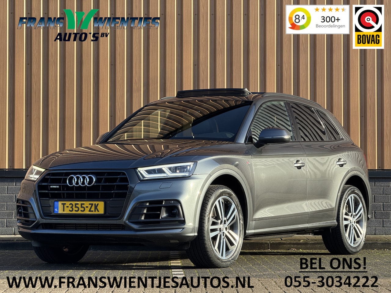 Audi Q5 - 3.0 TDI quattro Sport S Line Black Edition | 286 PK! | Panoramadak | Adaptieve Cruise Cont - AutoWereld.nl