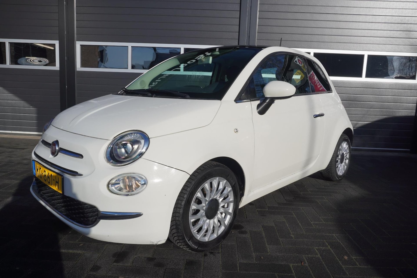 Fiat 500 - 0.9 TwinAir Turbo Lounge Aut/Pano.dak/Airco/Park.sensoren - AutoWereld.nl