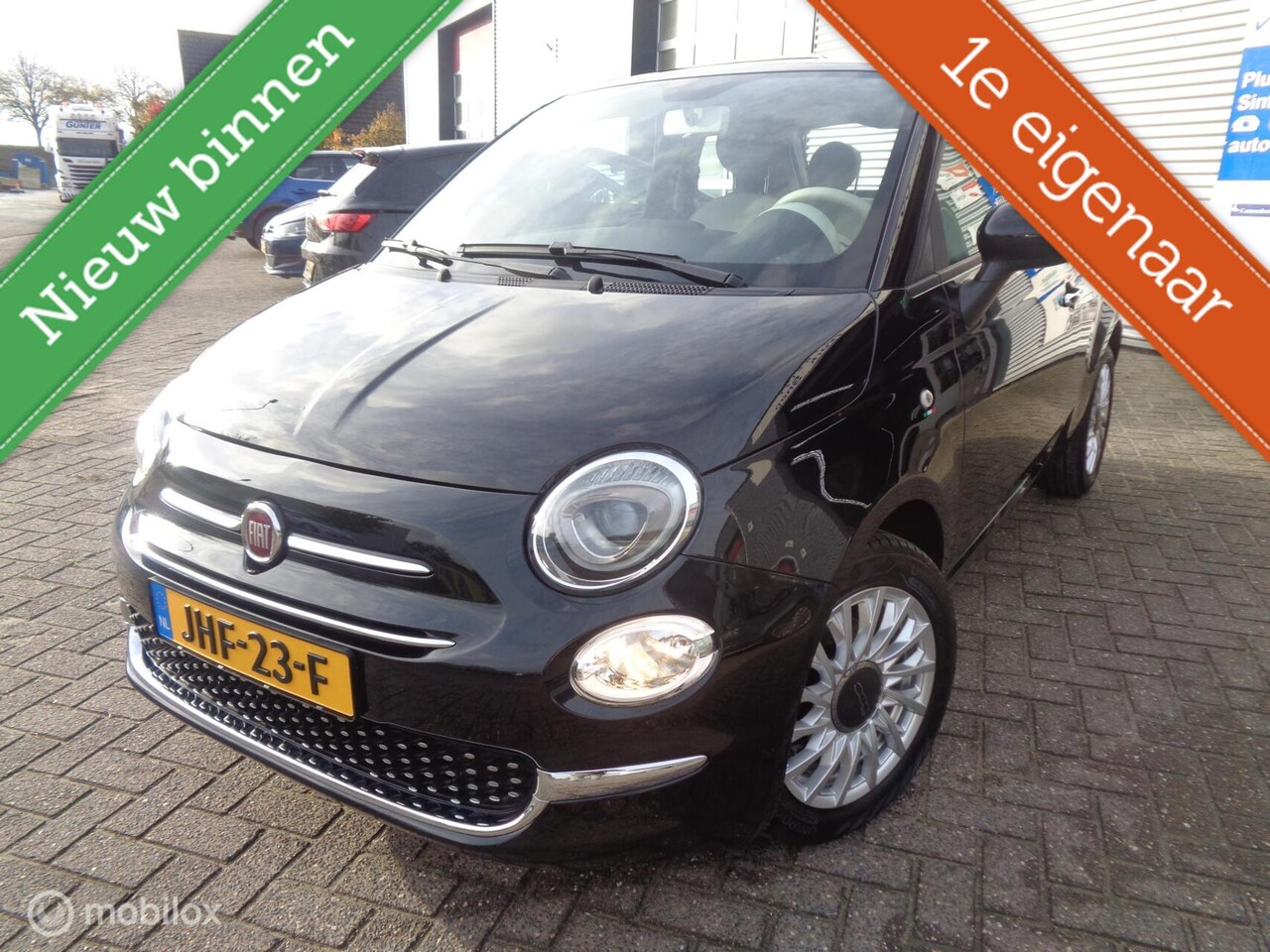 Fiat 500 - 1.0 Hybrid Lounge/Big Navi/Carplay/DAB/Airco/Cruise/Lm velgen/1st eig - AutoWereld.nl
