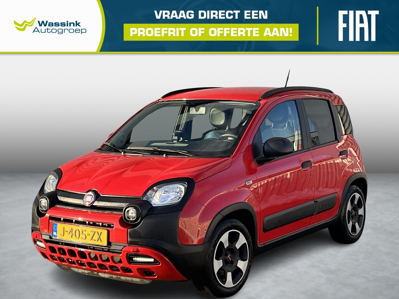 Fiat Panda - 1.0 Hybrid City Cross | Airco | Bluetooth | Verwarmbare voorruit | Stoelverwarming - AutoWereld.nl