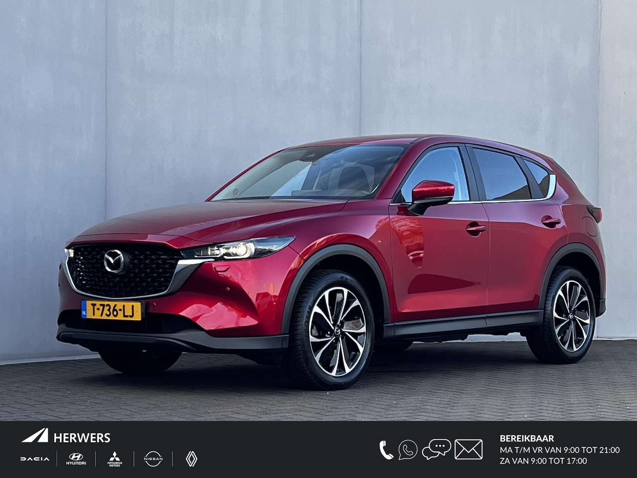 Mazda CX-5 - 2.0 e-SkyActiv-G M Hybrid 165 Advantage Automaat / Fabrieksgarantie tot 07-2026  / 2000 kg - AutoWereld.nl