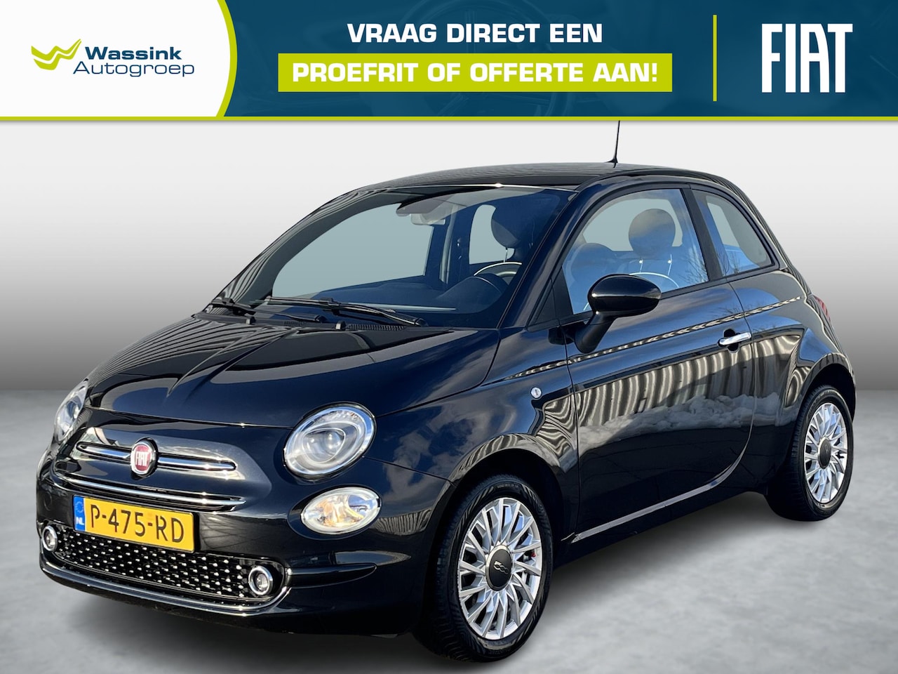 Fiat 500 - 1.0 Hybrid Launch Edition | Cruise Control | Climate Control | Navigatie | Parkeersensoren - AutoWereld.nl