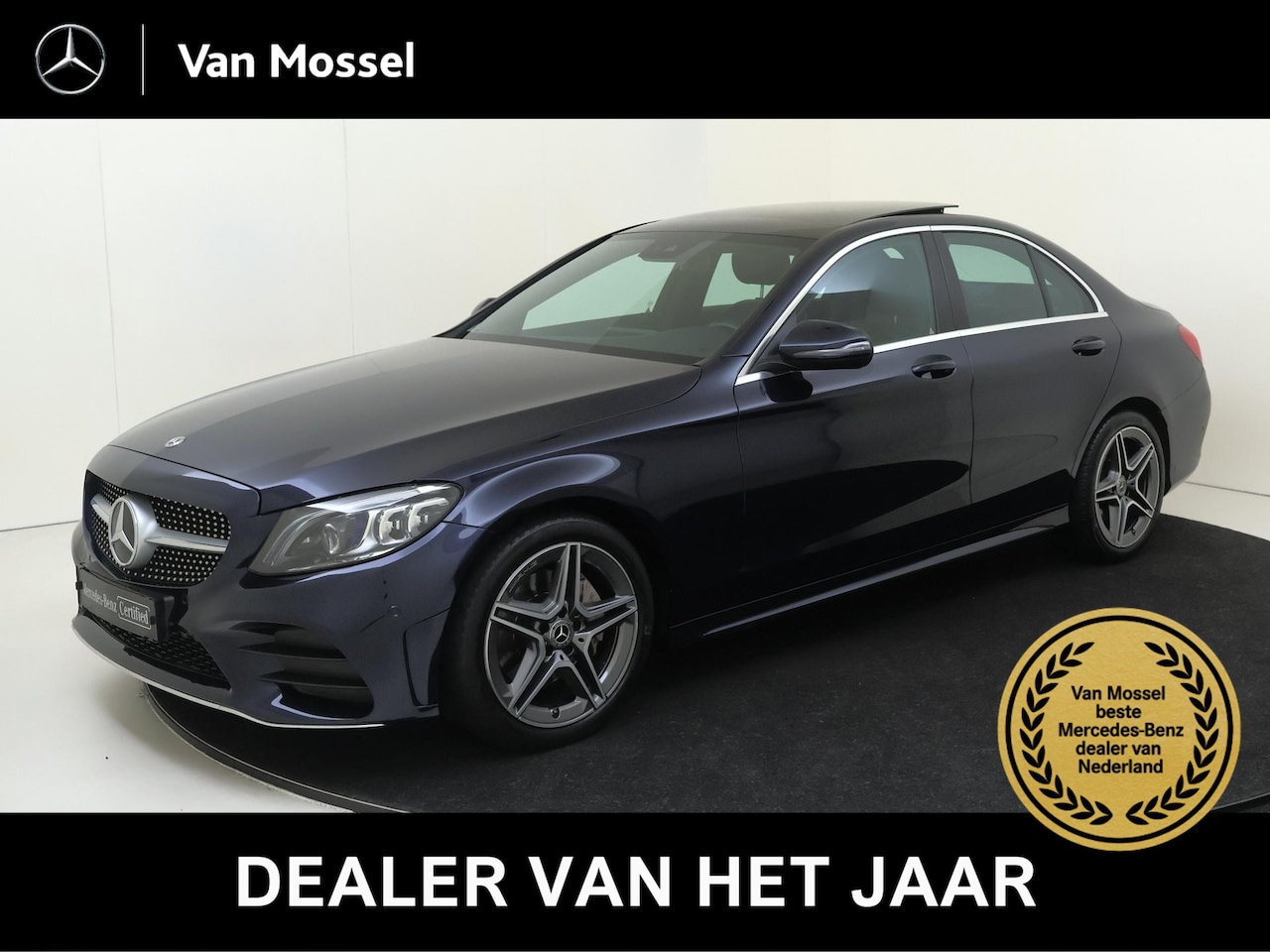Mercedes-Benz C-klasse - 180 Business Solution AMG Facelift /Digitale cockpit /Panoramadak /Leder /18 Inch - AutoWereld.nl