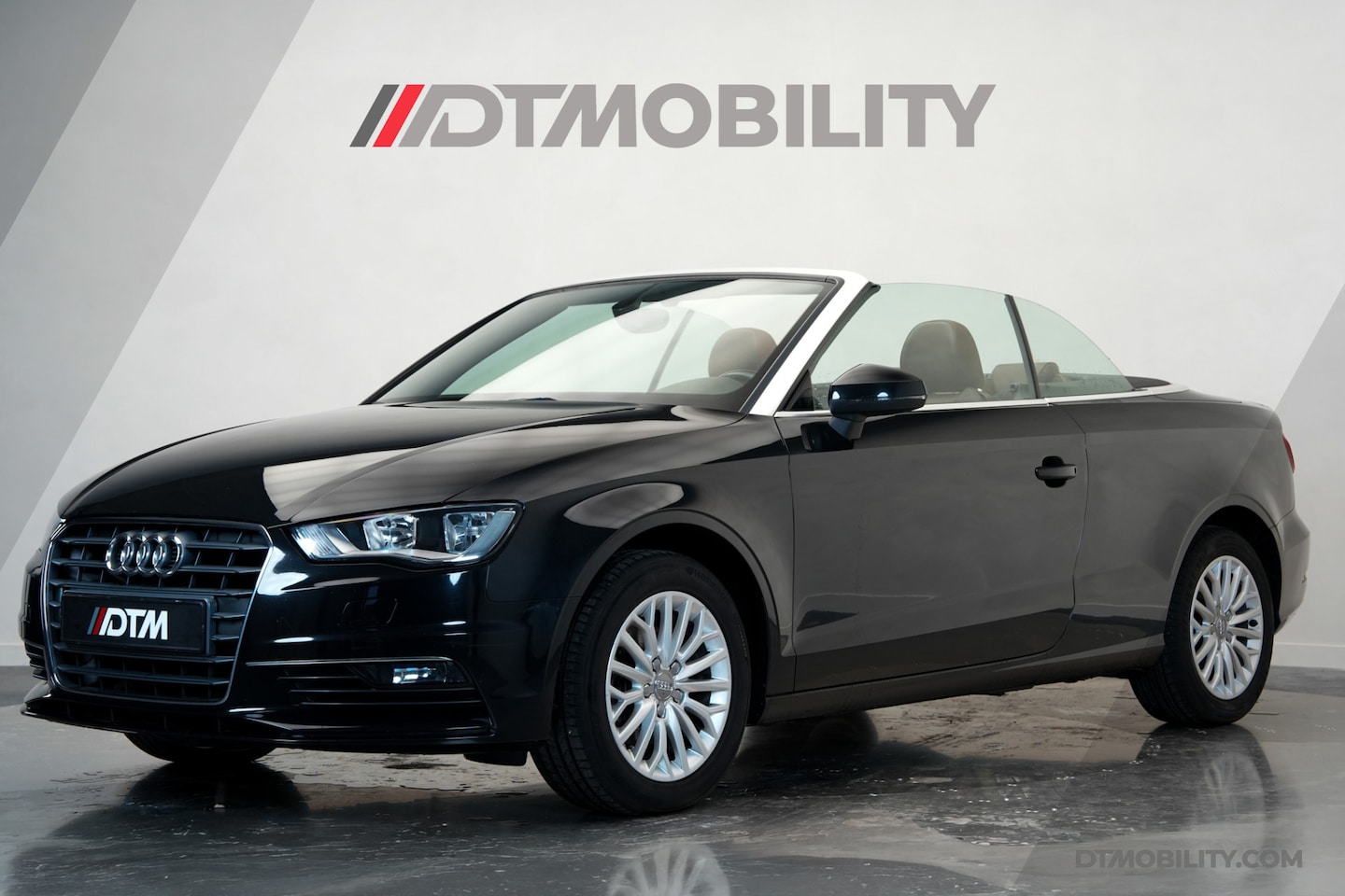 Audi A3 Cabriolet - 1.4 TFSI CoD Ambition Pro Line Plus Superstaat | Zwart Bruin | - AutoWereld.nl
