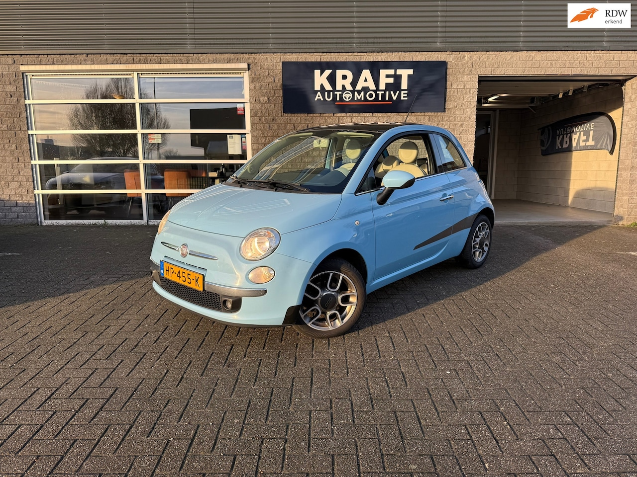 Fiat 500 - 1.2 Lounge | Panorama | Airco | Onderhoud aanwezig | Special colour | Zuinige en nette aut - AutoWereld.nl