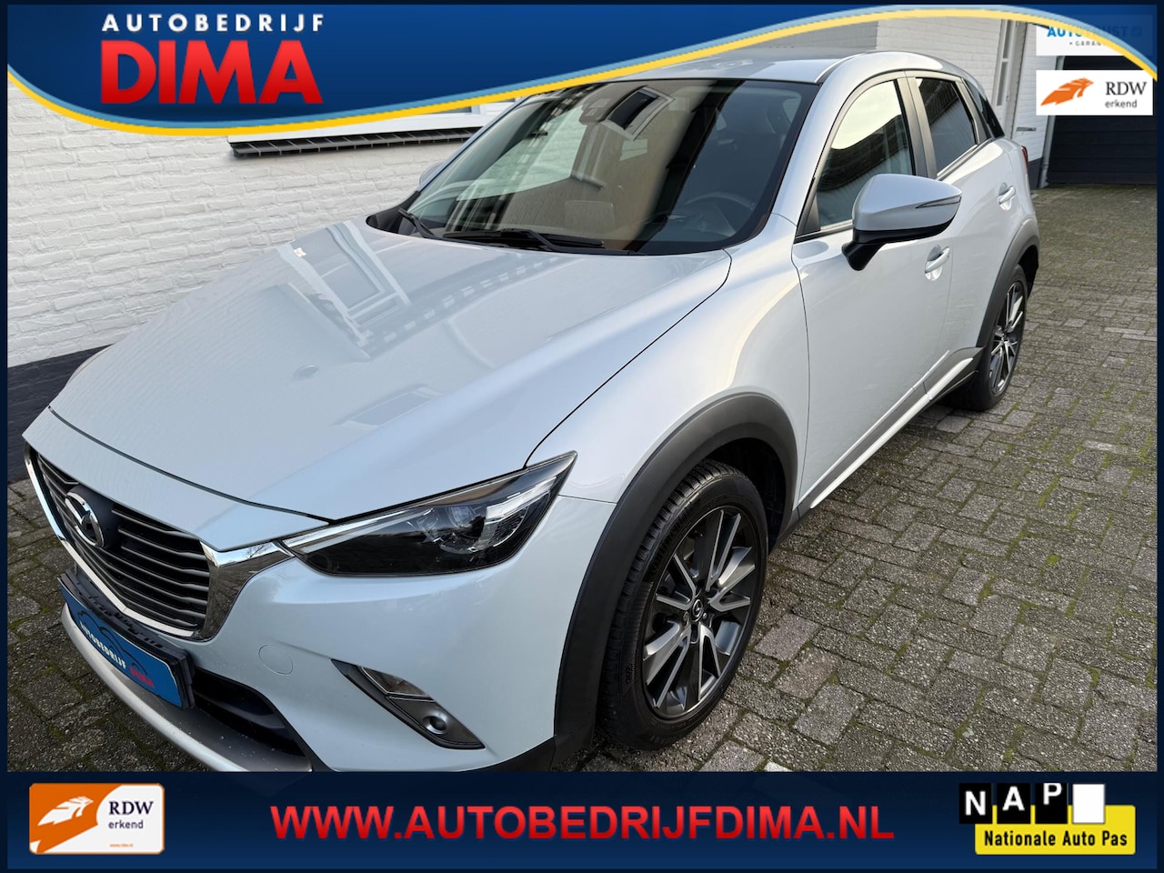 Mazda CX-3 - 2.0 SkyActiv-G 150 GT-M 4WD Automaat/ 1e Eigenaar/ Navi/ Camera/ Afnb Trekhaak/ HUD - AutoWereld.nl