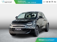Fiat 500e - 3+1 La Prima 42 kWh | 17% Bijtelling | Clima | Cruise | Leder | 17" | Priv Glass | Winter
