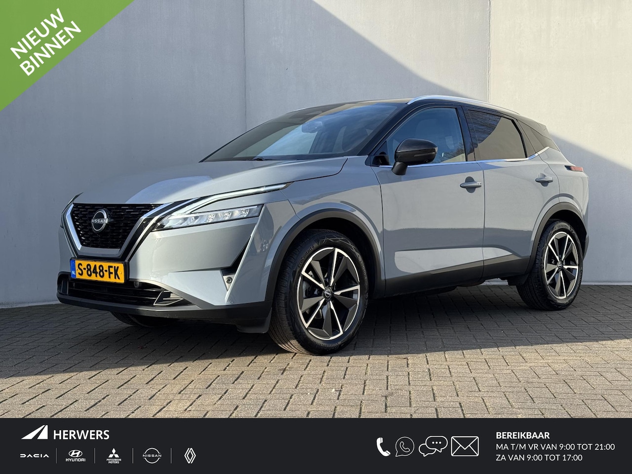 Nissan Qashqai - 1.3 MHEV Xtronic Tekna Panoramadak / Elektrische achterklep / Head Up Display / Rondomzich - AutoWereld.nl