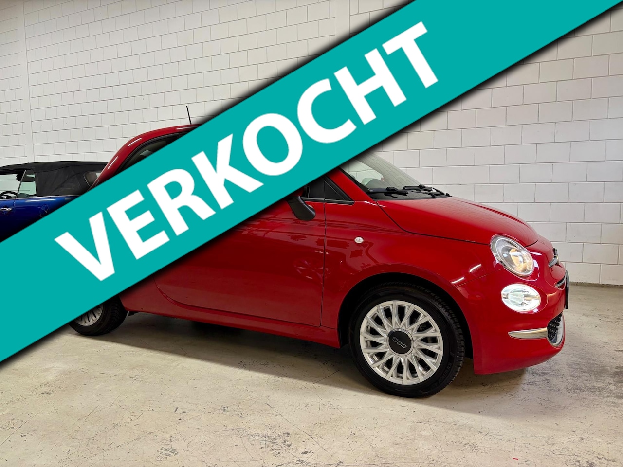 Fiat 500 - 1.0 Hybrid Lounge Bj.21|CARPLAY|Lmv|Cruise|Airco|Dealer Onderhouden !! - AutoWereld.nl