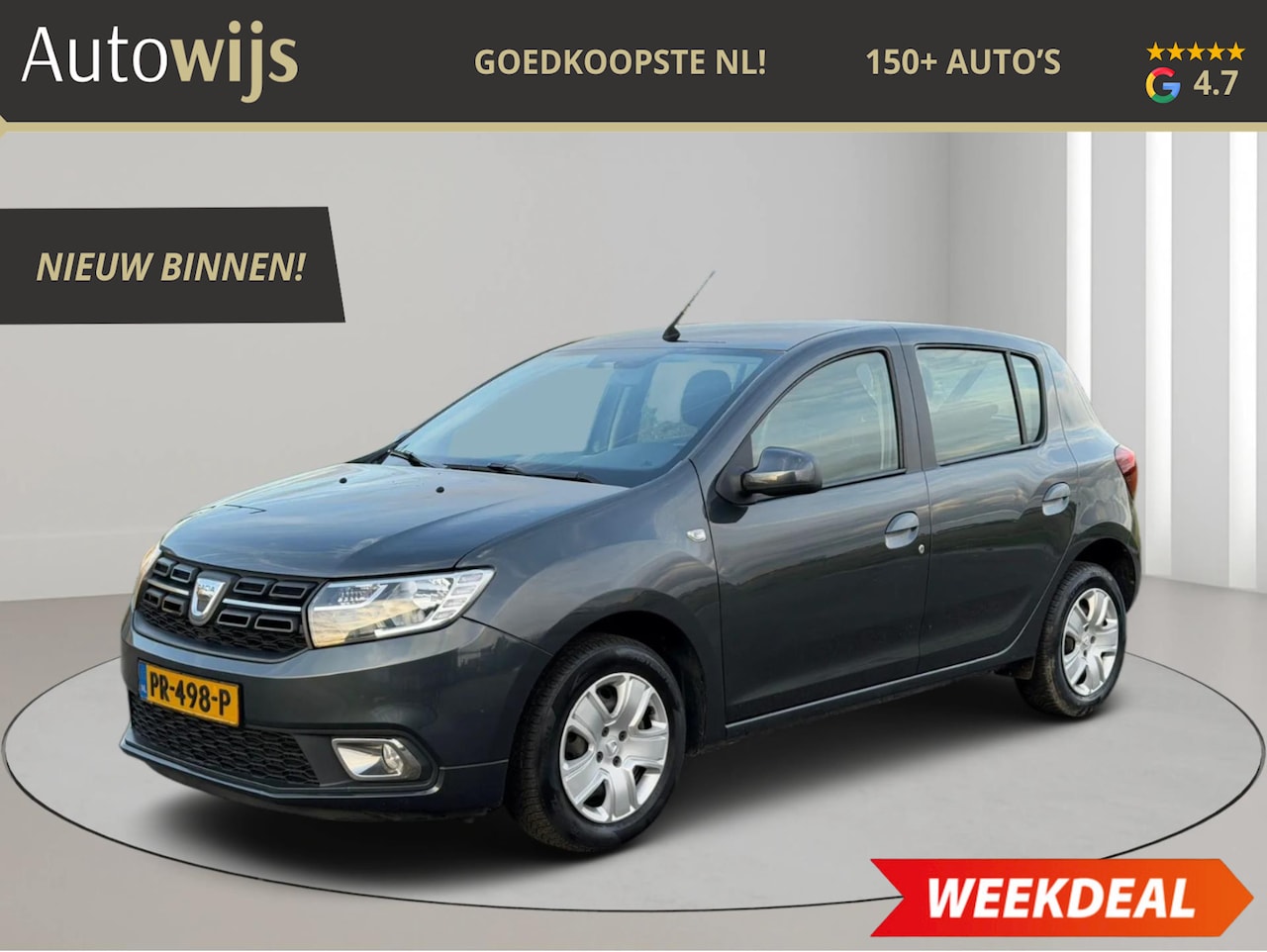 Dacia Sandero - 0.9 TCe Laureate|AUTOMAAT|NAVI|AIRCO|5-DEU - AutoWereld.nl
