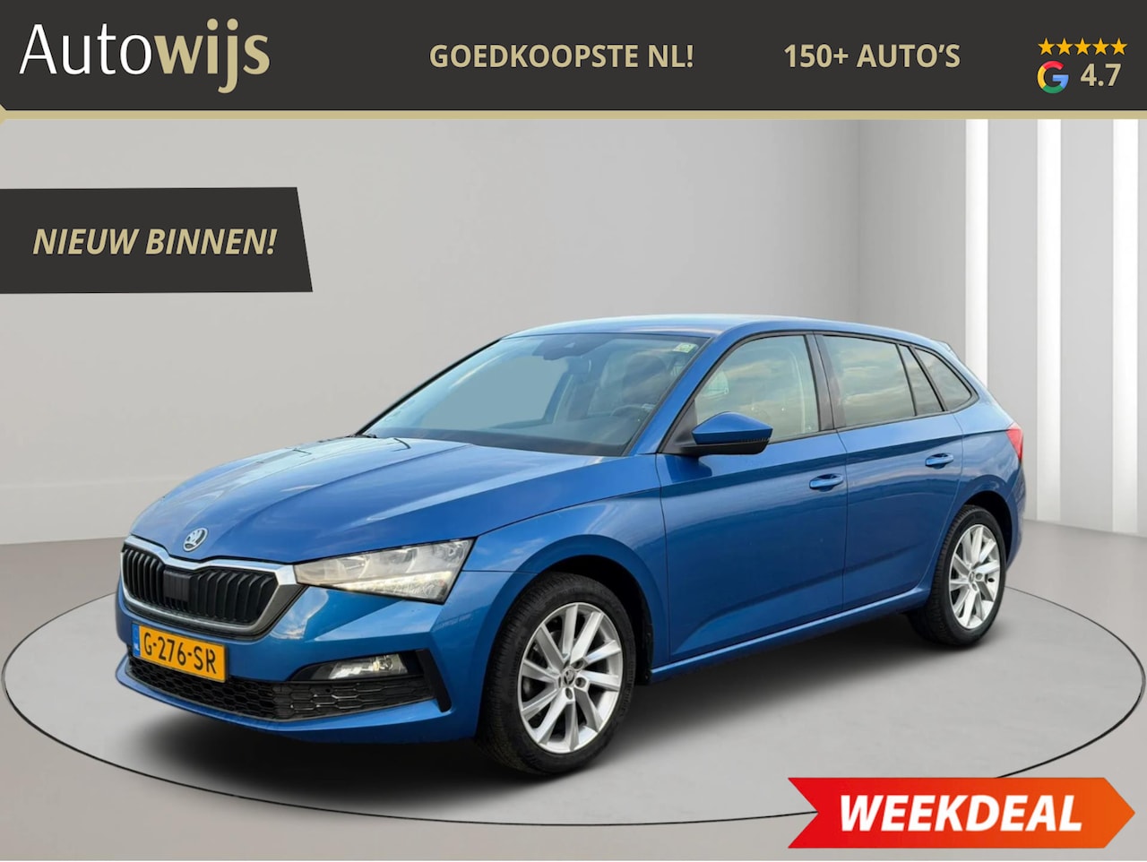 Skoda Scala - 1.0 TSI Style|AUT|DAB+|PDC|LM-VELG|CLIMA|KEYLESS - AutoWereld.nl
