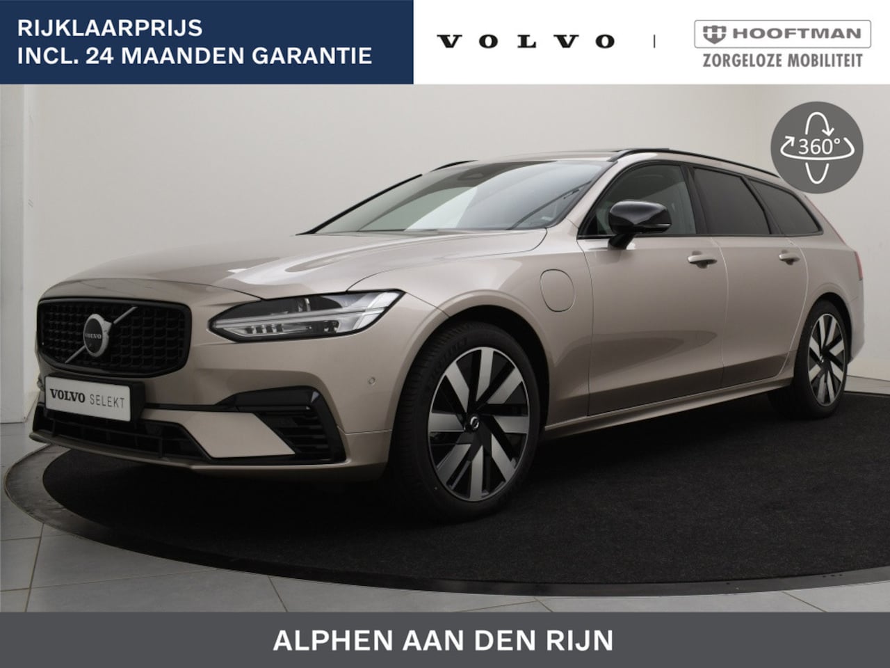 Volvo V90 - T6 PLUG-IN HYBRID PLUS DARK SCHUIFDAK 360GR CAM 19INCH HARMAN KA - AutoWereld.nl